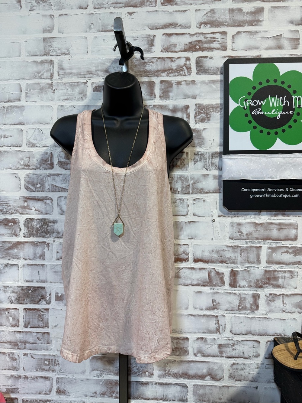 lululemon athletica Light Blush Textured Scoop Tank